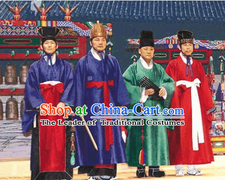 Ancient Korean Palace Musician Costumes 4 Sets