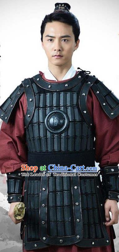 Ancient Asian General Armor Hanfu Dress Outfits for Men