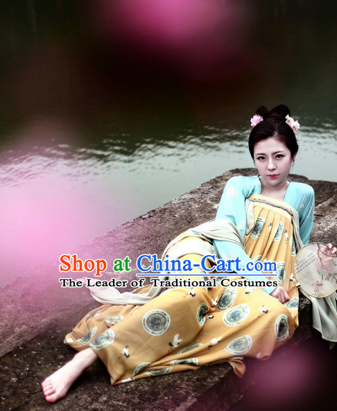 Tang Dynasty Chinese Halloween Costumes Plus Size Dresses online for Women