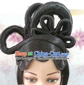 Chinese Halloween Fairy Lady Hair extensions Wigs Fascinators Toupee Long Wigs Hair Pieces