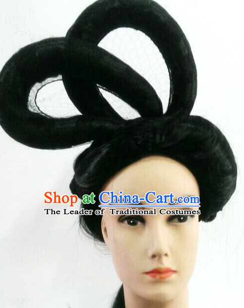 Chinese Classicial Lady Hair extensions Wigs Fascinators Toupee Long Wigs Hair Pieces Halloween Wigs