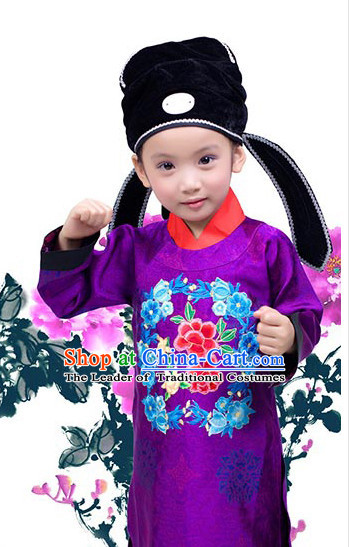 Tang Dynasty Clothing and Hat for Kids