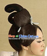 Chinese Ancient Female Black Wigs
