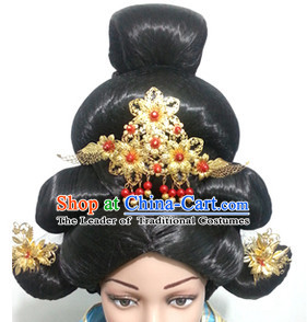 Chinese Classic Wigs Hair Extensions Lace Front Wig Hair Pieces for Women