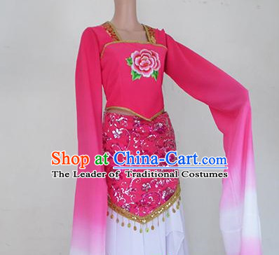 Water Sleeves Chinese Teenagers Classical Dance Costume for Competition
