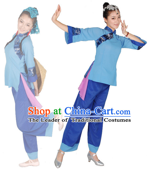 Chinese Teenagers Folk Dance Costume for Competition