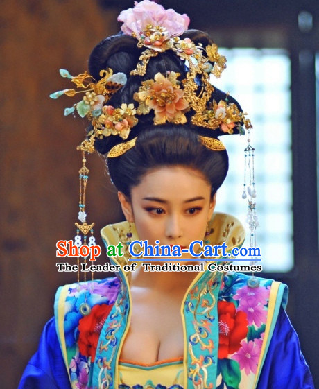 Chinese Handmade Queen Flower Hair Accessories Headband Headbands Fascinators Wedding Hair Clips