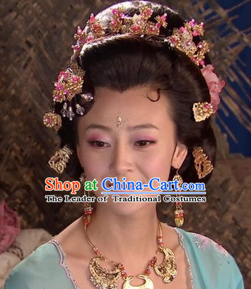 Chinese Handmade Empress Flower Hair Accessories Headband Headbands Fascinators Wedding Hair Clips