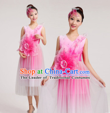 Chinese Flower Dance Costume Dancewear Discount Dane Supply Clubwear Dance Wear China Wholesale Dance Clothes for Women