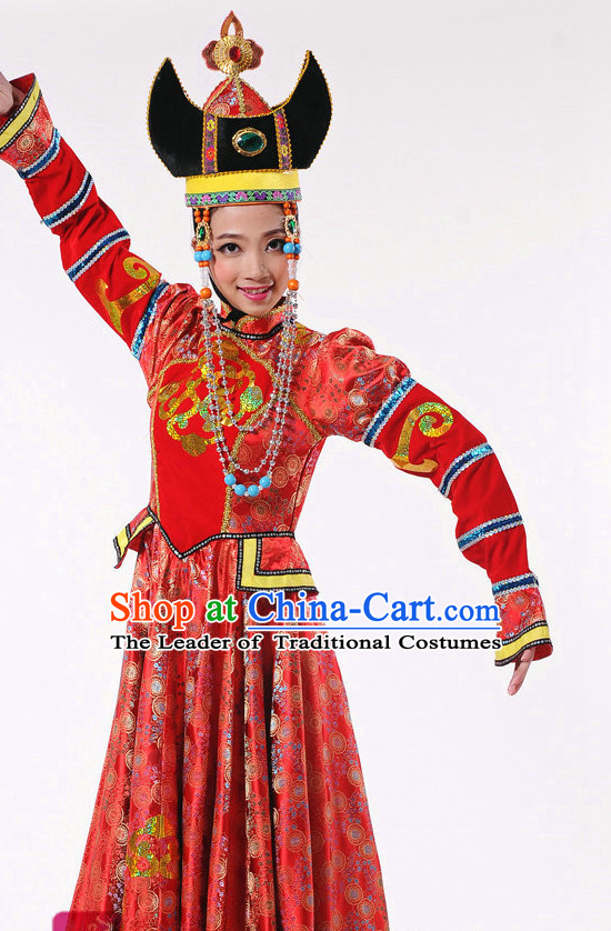 Chinese Mongolian Dance Costume Dancewear Discount Dane Supply Clubwear Dance Wear China Wholesale Dance Clothes for Girls