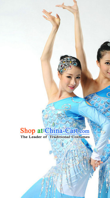 Chinese Folk Fish Dancing Costume Dancewear Discount Dane Supply Dance Wear China Wholesale Dance Clothes