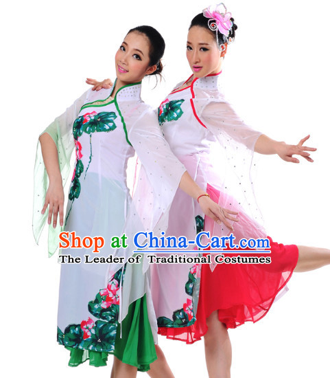 Chinese Girls Lotus Dance Costumes Dancewear Discount Dane Supply Clubwear Dance Wear China Wholesale Dance Clothes