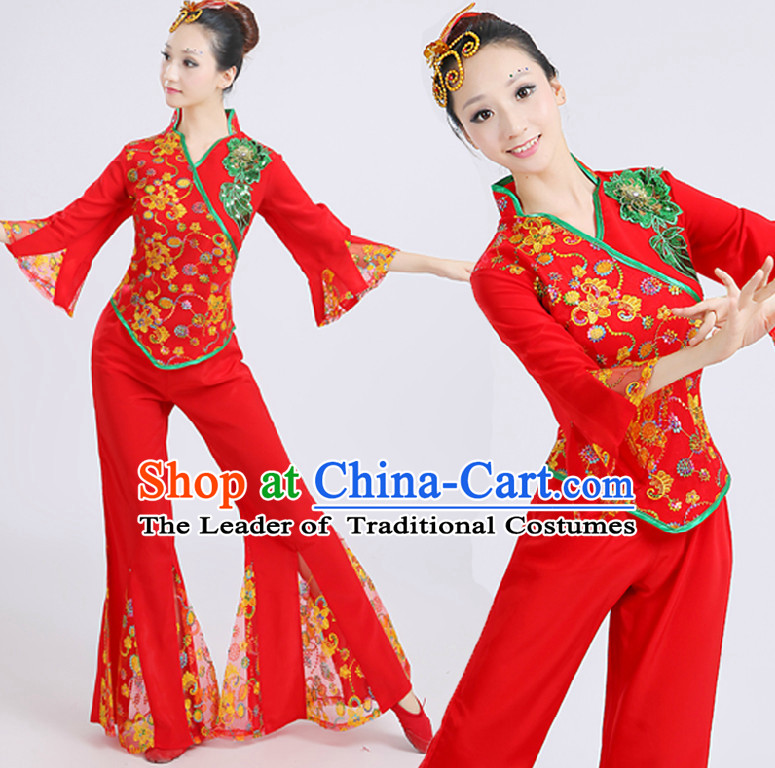 Chinese Folk Dance Costumes Costume Discount Dance Costume Gymnastic Leotard Dancewear Chinese Dress Dance Wear