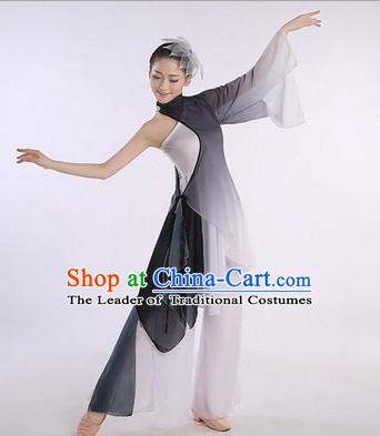Color Transition Chinese Classic Competition Dance Costume Group Dancing Costumes for Women