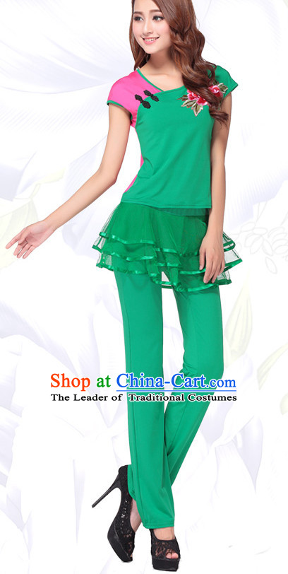 Chinese Style Gymnastics Dance Costume Ideas Dancewear Supply Dance Wear Dance Clothes Outfits