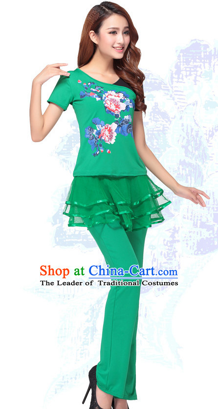Chinese Style Modern Gymnastics Costume Ideas Dancewear Supply Dance Wear Dance Clothes Suit