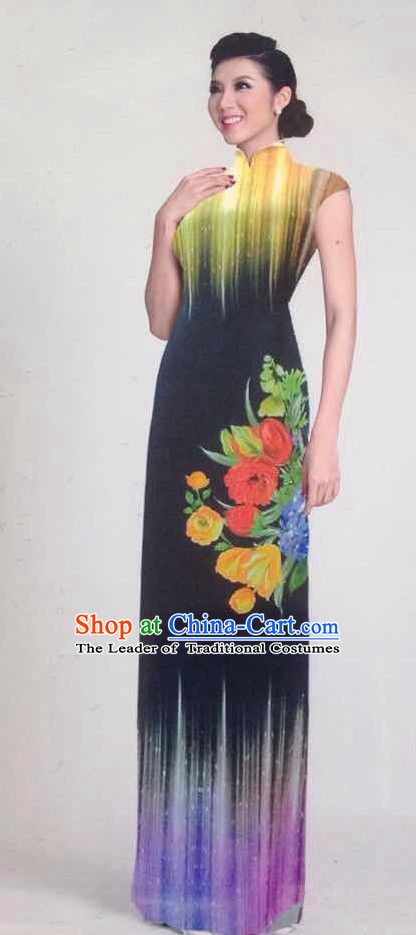 Traditional Ao Dai Dress Classic Dresses for Women