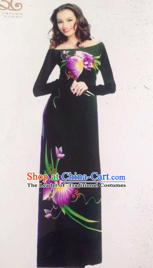 Traditional Ao Dai Dress Classic Dresses Ao Dai Causal Dresses for Women