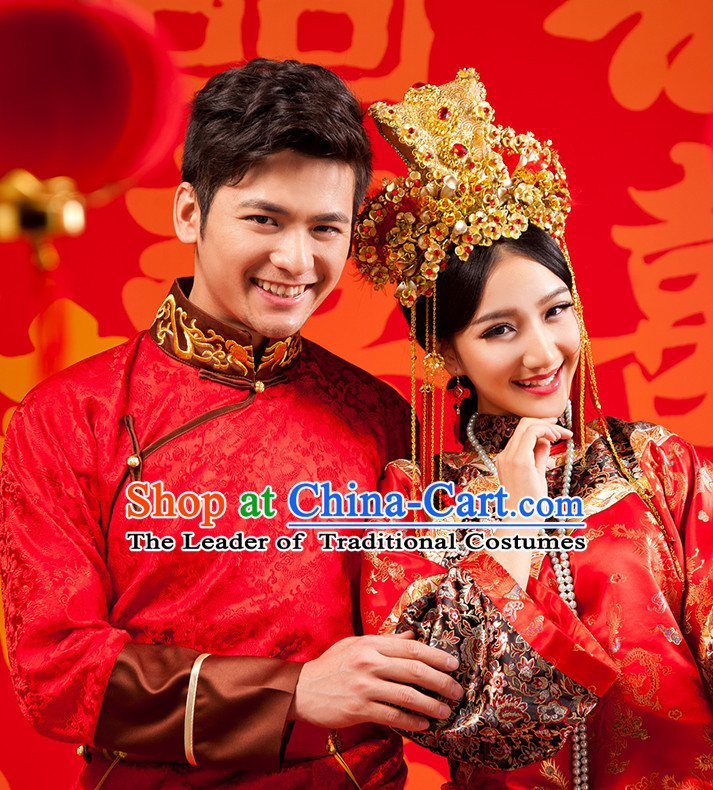 Traditional Chinese Wedding Outfits for Men and Women