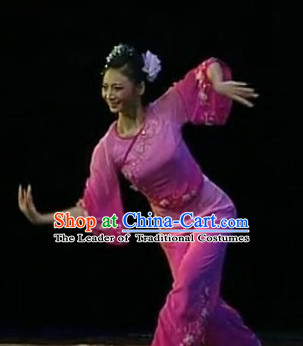 China Folk Dancewear and Hair Accessories Complete Set for Girls