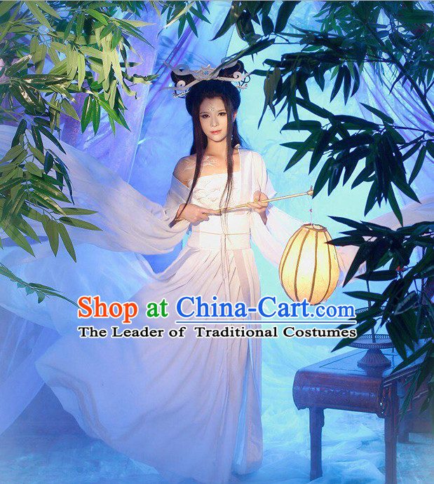 Xiao Qian Ghost Fairy Costume and Hair Accessories Complete Set