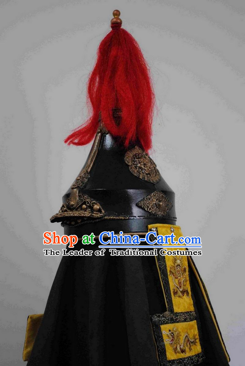 Ancient Qing Emperor Armor Helmet for Men