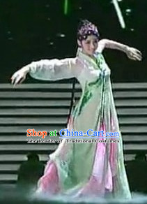 Chinese Traditionial Fan Dancing Costume for Women