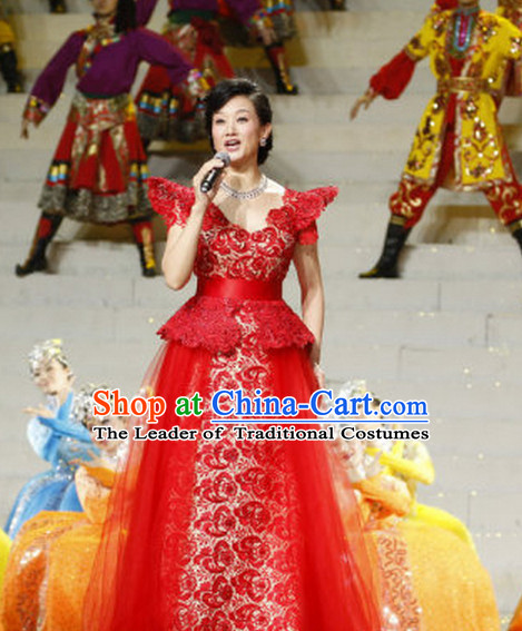 Chinese Folk Singer Dancing Uniform