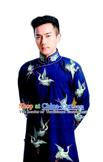 Minguo Time Mandarin Chinese Nobleman Embroidered Long Robe