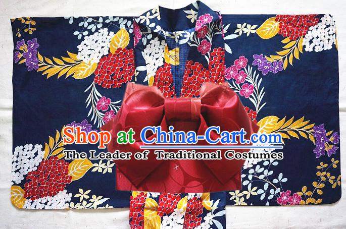 Top Authentic Traditional Japanese Kimonos Kimono Dress Yukata Clothing Garment Complete Set for Women Ladies Girls