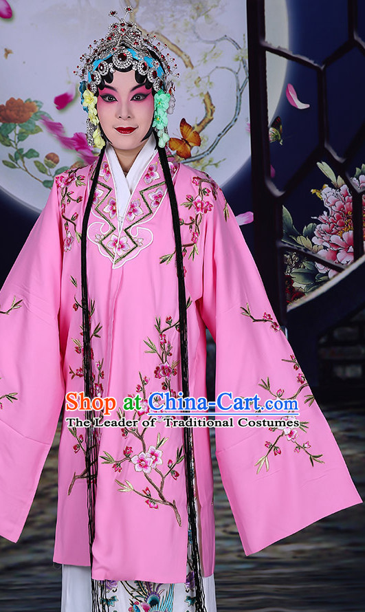 Ancient Chinese Hua Dan Opera Costumes and Hair Accessories Complete Set for Women