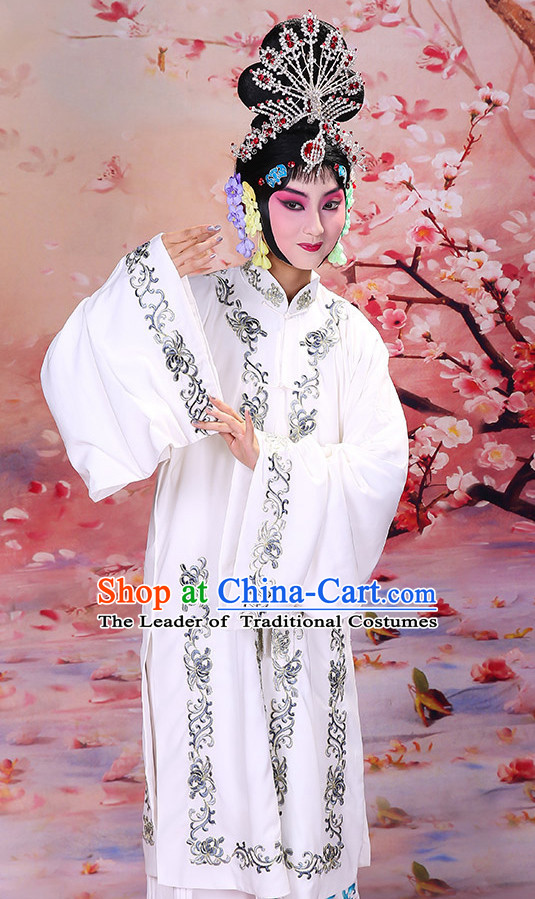 Blue Ancient Chinese Beijing Opera Costumes Peking Opera Young Women Costume for Women Girls Adults Kids