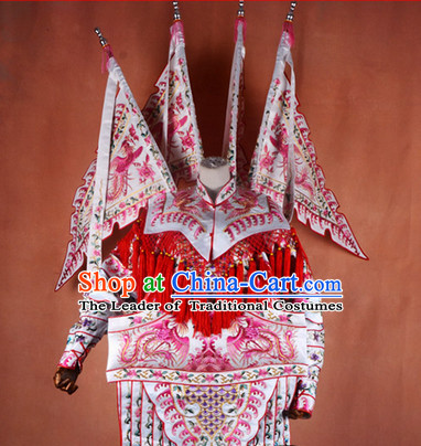Ancient Chinese Beijing Opera Costumes Peking Opera General Armor Costume Complete Set for Women