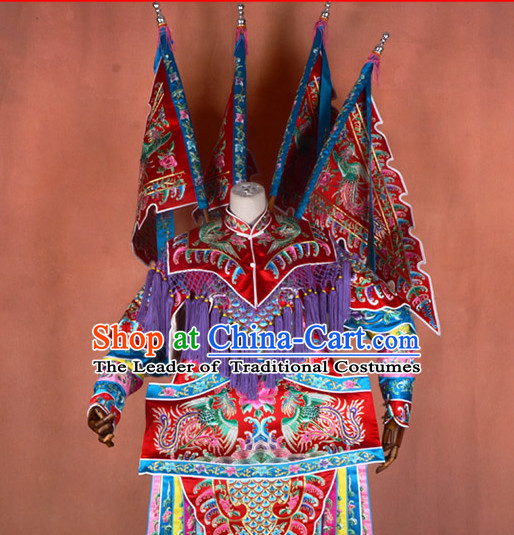 Ancient Chinese Beijing Opera Costumes Peking Opera General Armor Costume Complete Set for Women