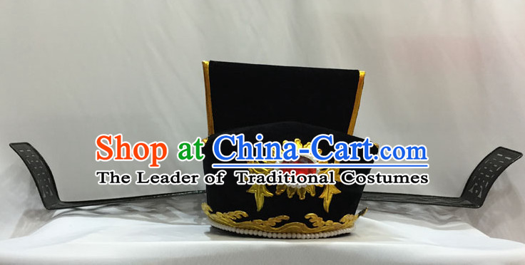 Ancient Chinese Opera Black Official Hat