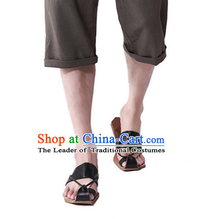 Handmade Traditional Chinese Classic Summer Shoes for Men