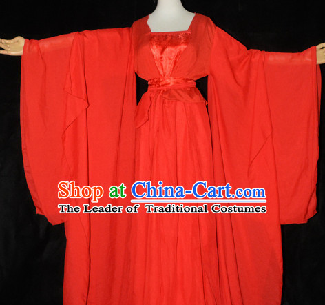 Traditional Chinese Classical Red Bridal Dress for Women