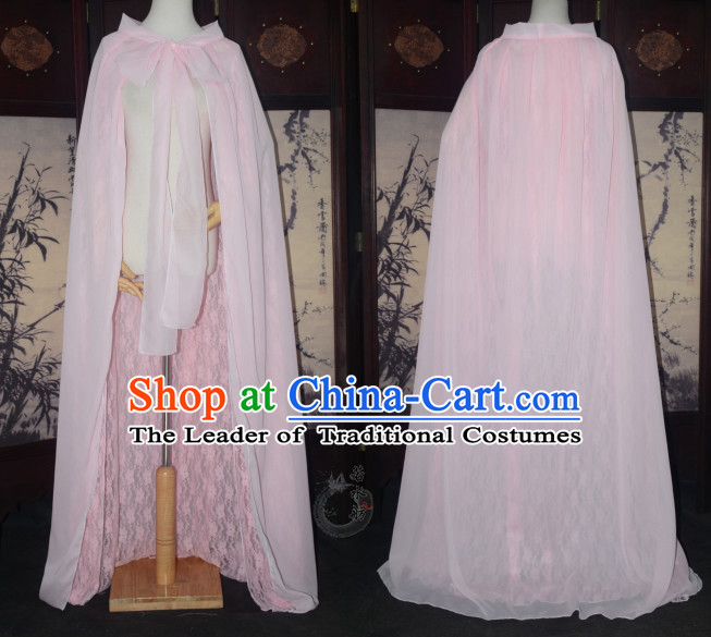 Pink Traditional Chinese Classical Mantle Cape