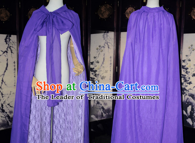 Deep Purple Traditional Chinese Classical Mantle Cape