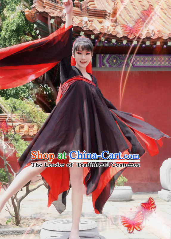 Ancient Chinese Classical Dance Costumes Complete Set for Women or Girls