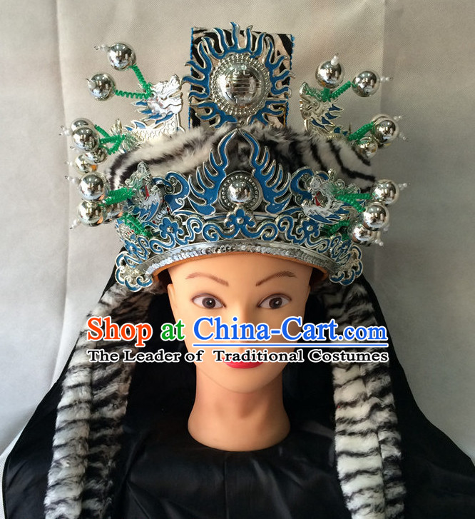 Traditional Chinese Classical Opera Ethnic General Hat for Men