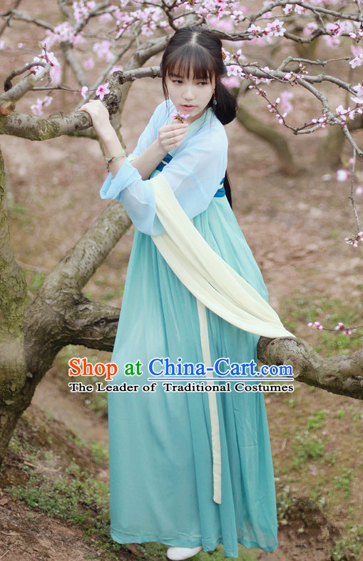Chinese Classical Tang Dynasty Clothing for Women or Girls