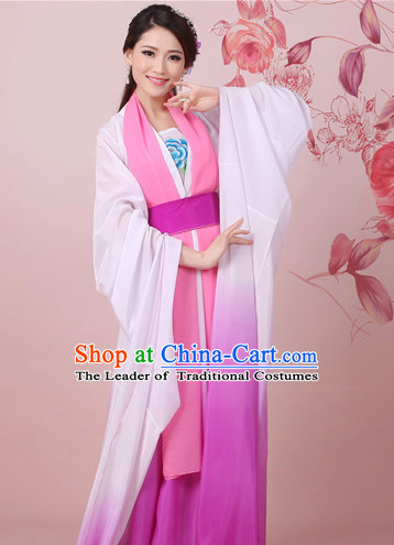 Chinese Classical Water Sleeve Shuixiu Dance Costume Complete Set for Women