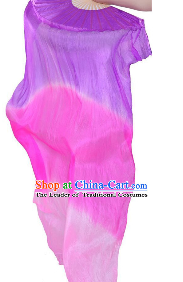 1.5 Meters Long Color Change Silk Dancing Fans