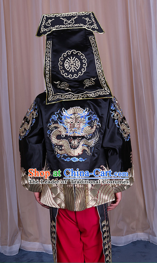 Embroidered Chinese Classic Peking Opera Wusheng Costume Beijing Opera Military Character Costumes Complete Set for Adults Kids Men Boys