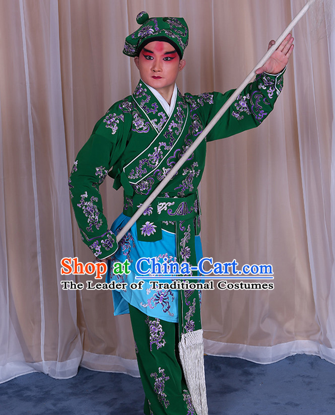 Top Embroidered Chinese Classic Peking Opera Wusheng Costume Beijing Opera Wu Sheng Costumes Complete Set for Adults Kids Men Boys