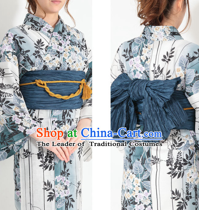 Top Authentic Traditional Japanese Kimonos Kimono Dress Yukata Clothing Robe Garment Complete Set for Women Ladies Girls