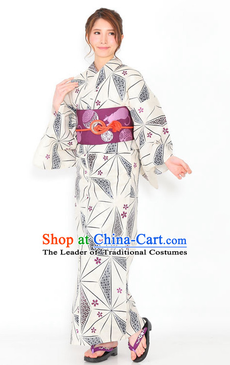 Top Authentic Traditional Japanese Kimonos Kimono Dress Yukata Clothing Robe Garment Complete Set for Women Ladies Girls