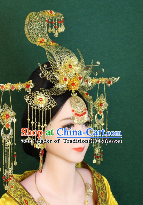 Ancient Chinese Female Emperor Wu Zetian Hair Accessories Complete Set