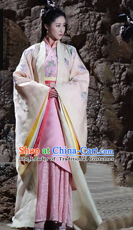 Ancient Chinese Empress Royal Dresses Imperial Princess Robe Clothes Complete Set